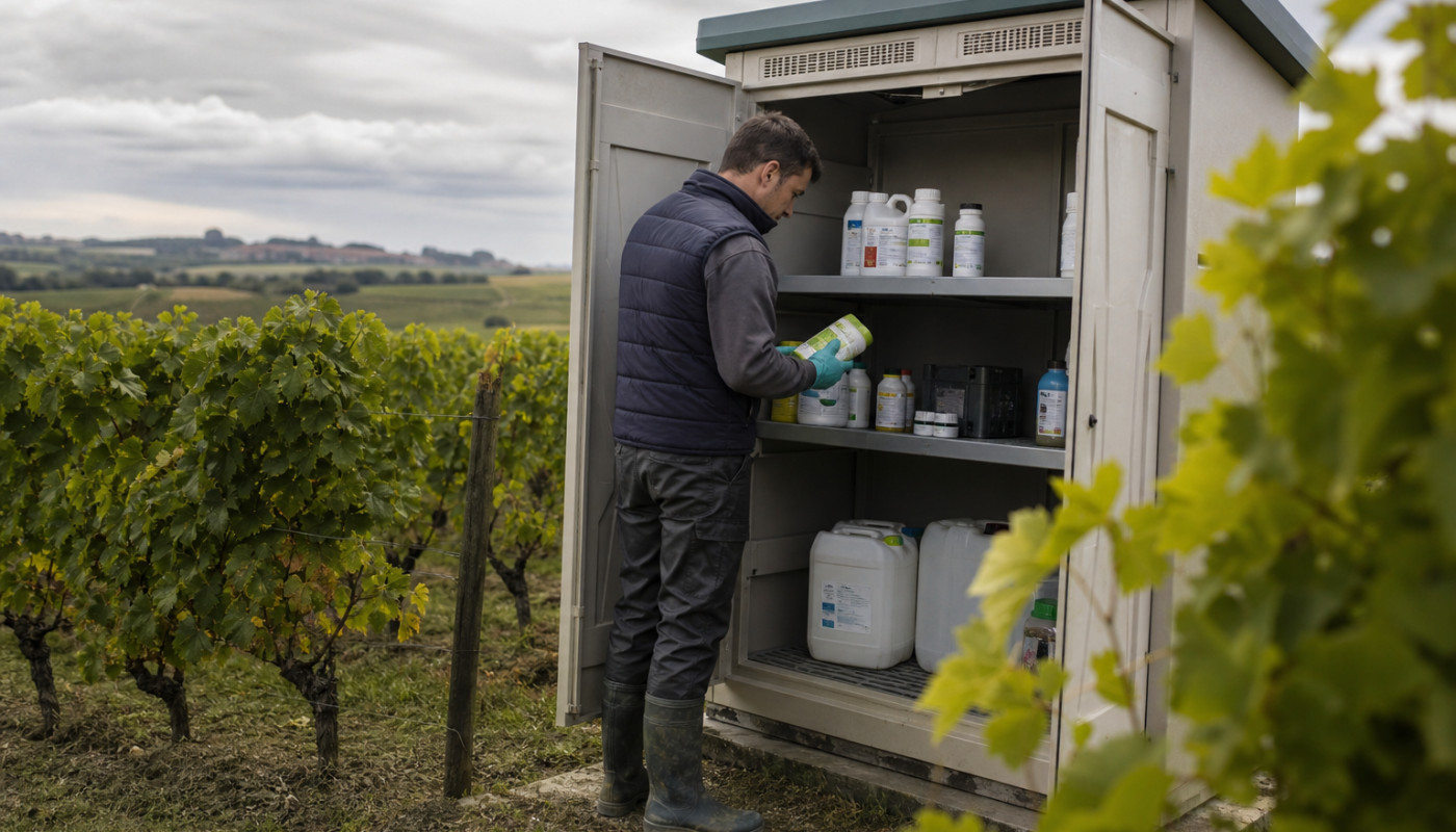 Dans les vignes de Bordeaux, l’armoire phytosanitaire s’impose comme nouveau pilier de la qualité